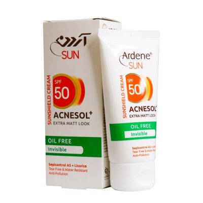 کرم ضد آفتاب SPF50 آردن مخصوص پوست های چرب و جوشدار 50 گرم بی رنگ